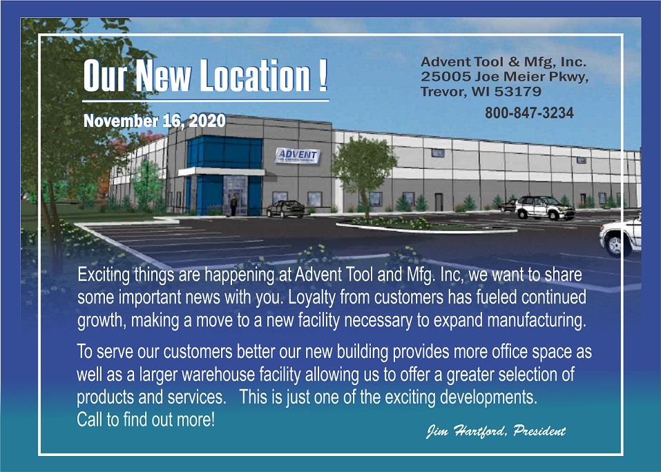 Related image for Advent Tool & Mfg. Inc.